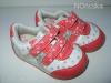 kiárusítás!!! korallszínű virágos sportcipő 20