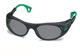 Uvex hegesztő szemüveg, policarbonát, szűrési szint: 3, fekete zöld